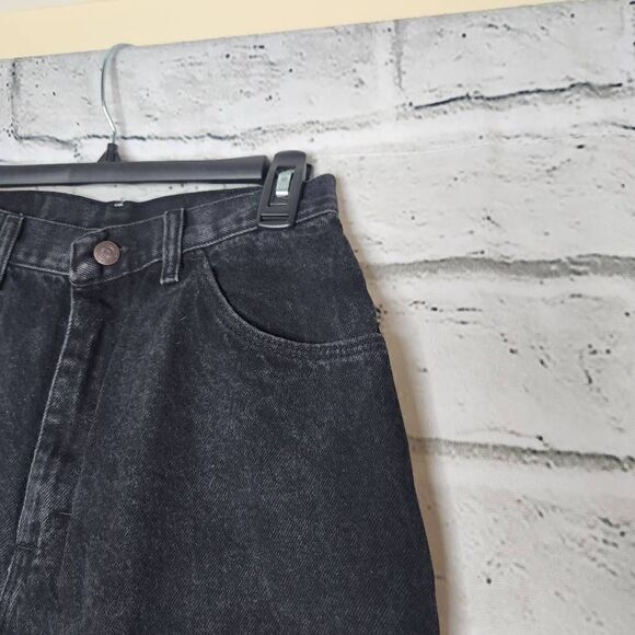 Gitano High-Rise Straight-Leg Vintage Denim Jeans Black Size 10 100% Cotton - Picture 5 of 12